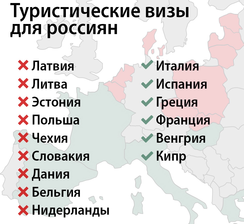 9 стран Евросоюза прекратили выдавать визы гражданам РФ