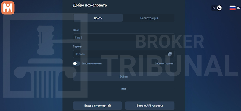 Asset Space — терминал, работающий в режиме лохотрона