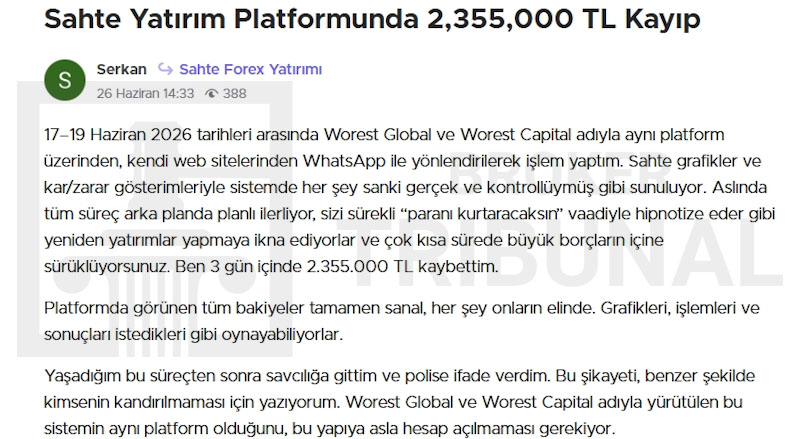 E-YATIRIM — лохотронская программа, выдающая себя за брокерский терминал