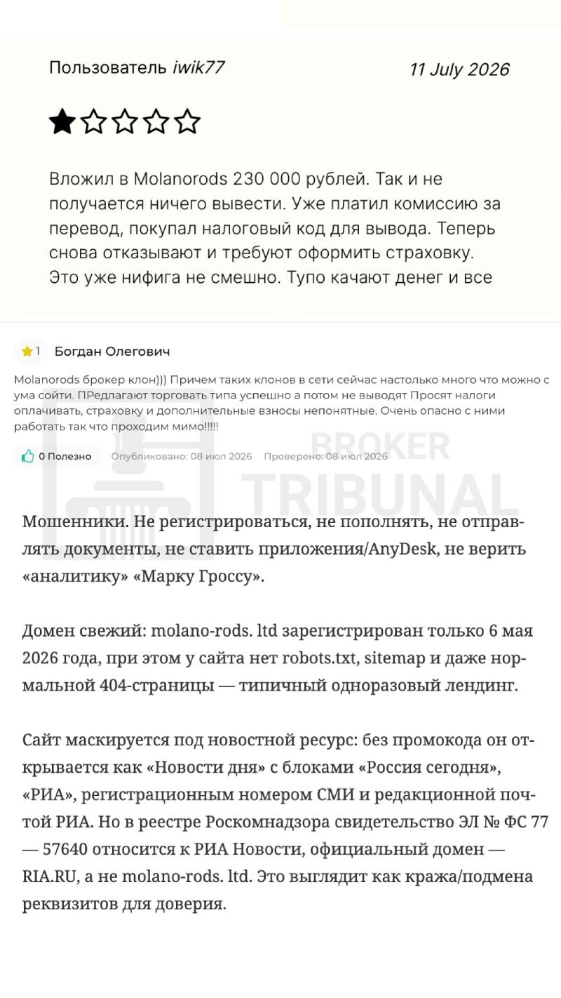Molanorods